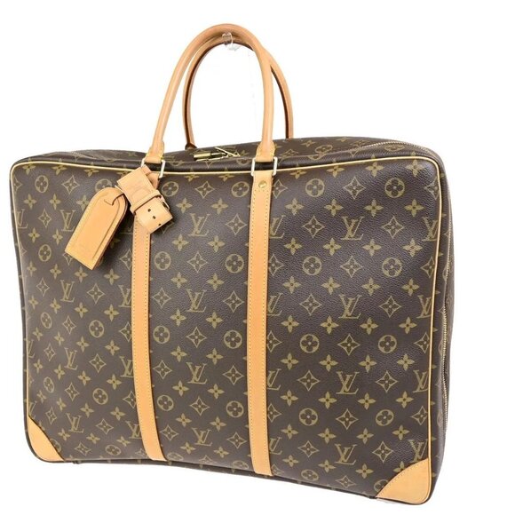 LOUIS VUITTON Sirius 50 Travel Hand Bag Monogram Leather Brown M41406 12RF197 - Picture 1 of 15